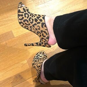 Kristen Cavallari calf hair mules